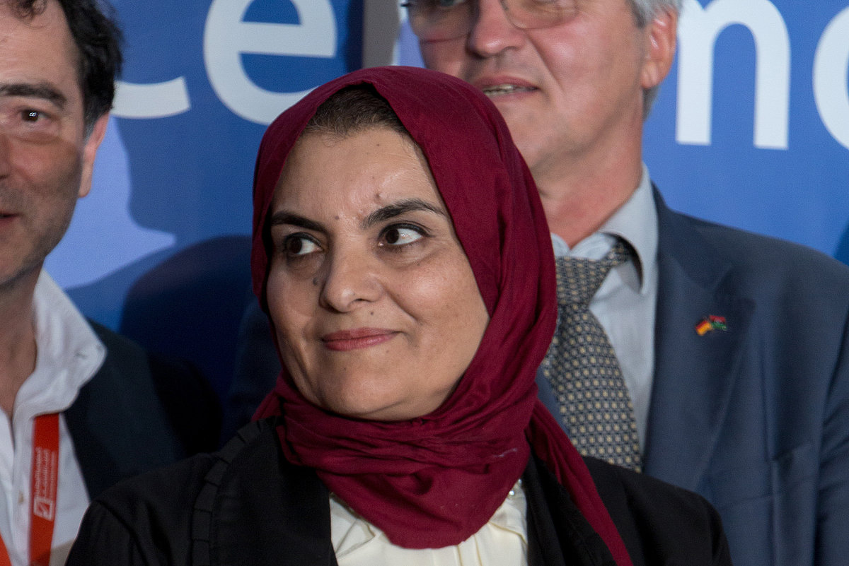 Photo: GIZ: Souad Khalifa encouraging women to develop skills for the labour market