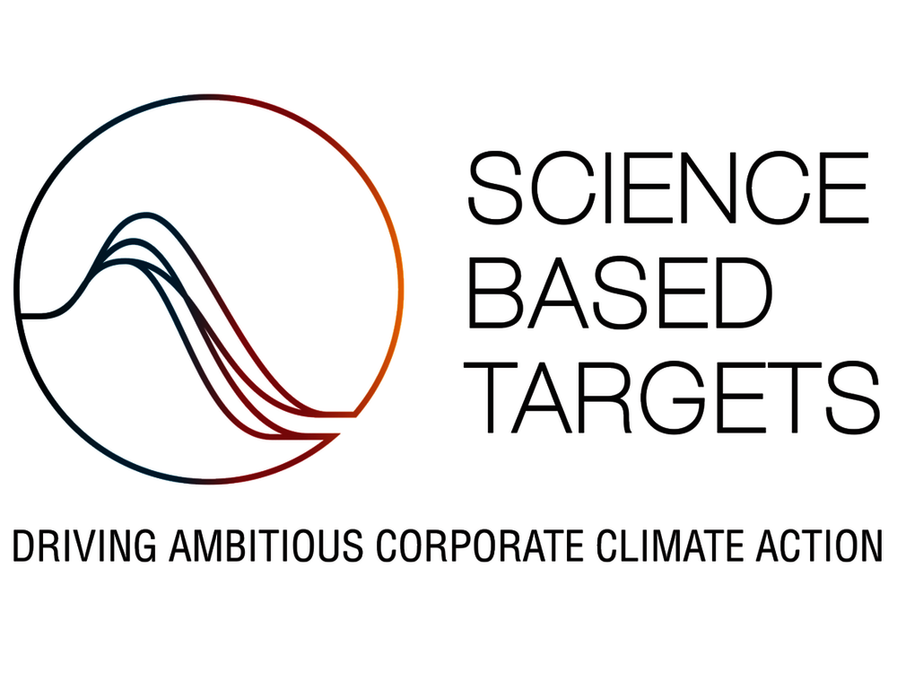 Logo: Science Based Targets: Driving ambitious corporate climate action.