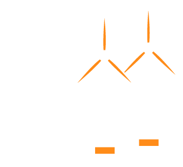 Graphic: Sun, solar cells und wind turbines