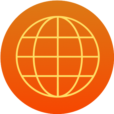Graphic: A globe.